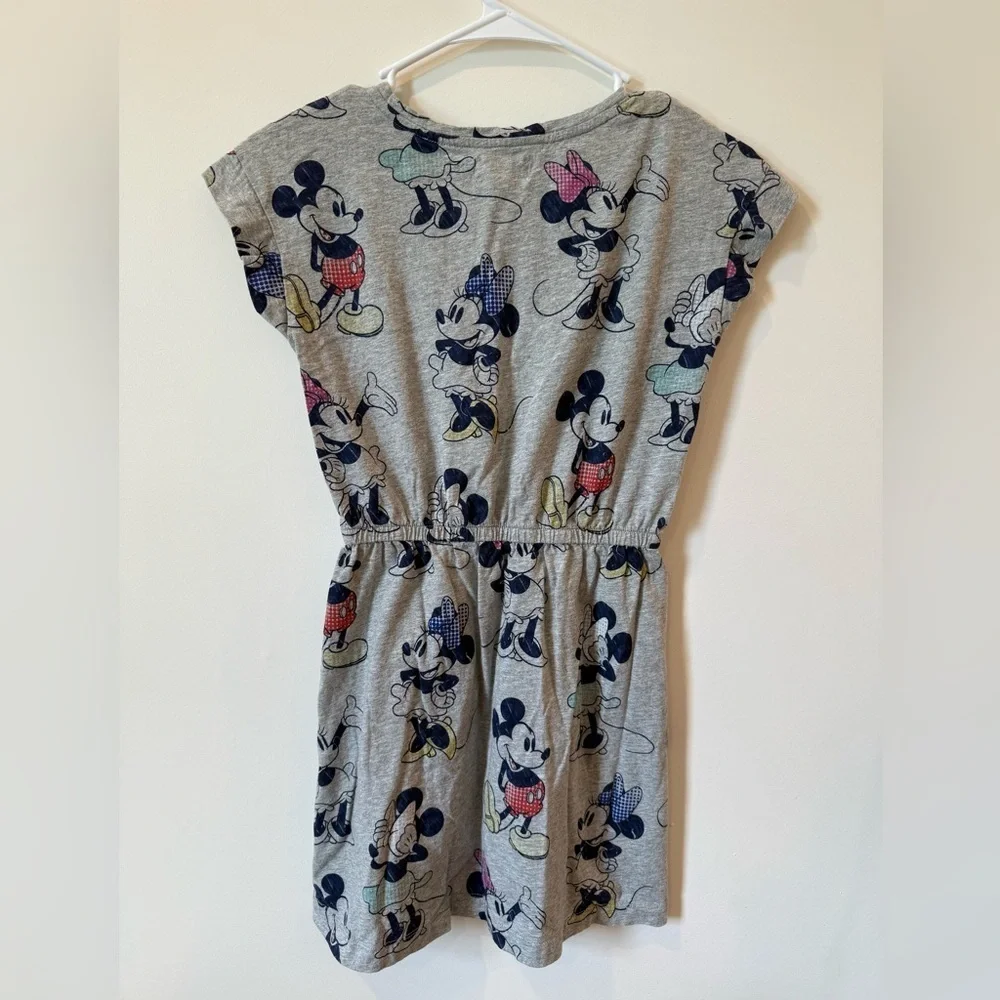 GAP Gray Kids Dress with Mickey Mouse Print